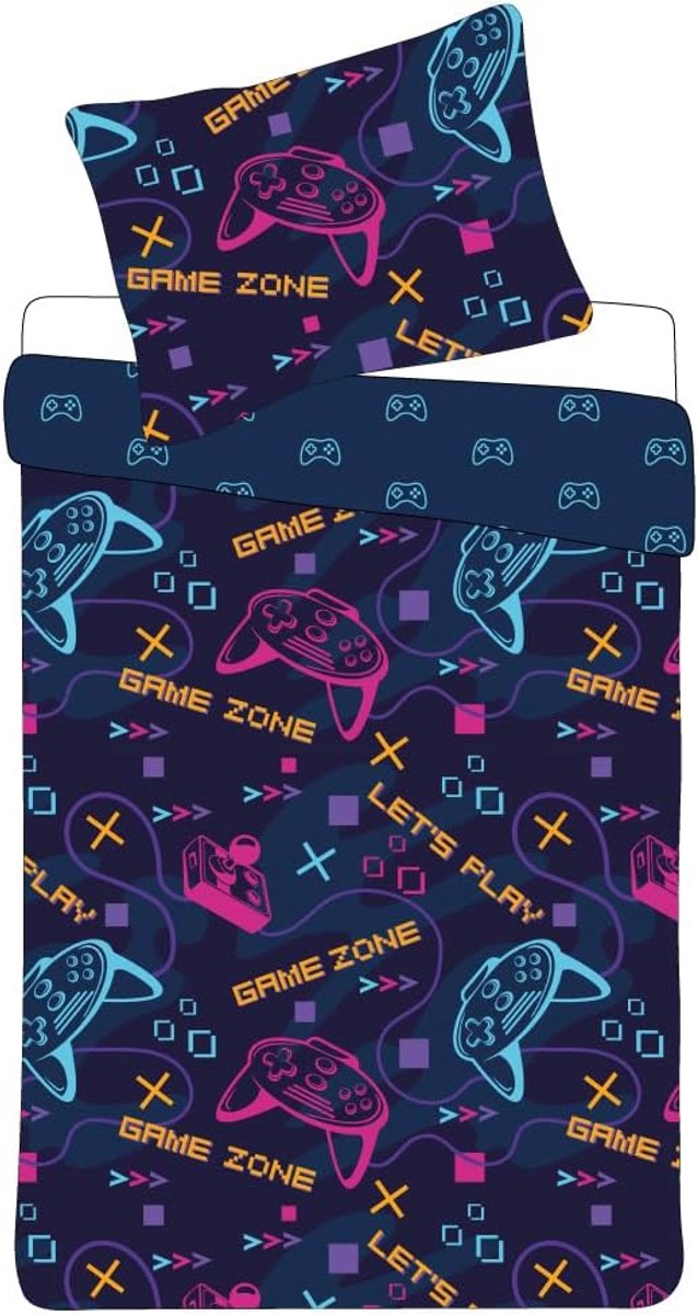 Game Zone Controller Beddengoedset, 135 x 200 cm, 100% microvezel, Oeko-Tex gecertificeerd