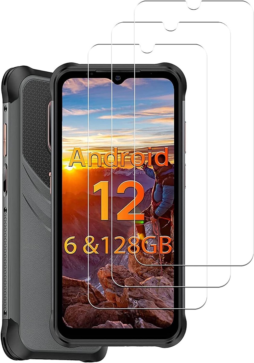 [3 stuks] compatibel met Ulefone Power Armor 14 Pro pantserglas schermbeschermfolie, 9H hardheid, anti-krassen, anti-belletjes, HD-schermbeschermfolie voor Ulefone Power Armor 14 Pro