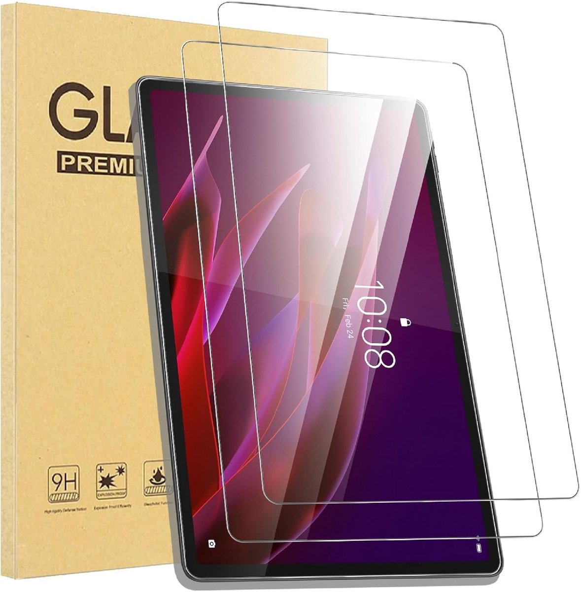 Film voor Lenovo Yoga Tab 11.1 2025, 2 Pack HD Gehard Glas Scherm Beschermer, Anti-kras