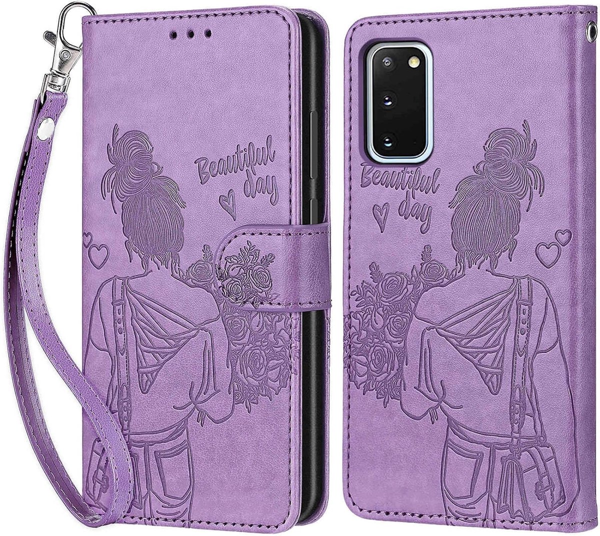 Telefoonhoesje voor Samsung Galaxy S20, paars