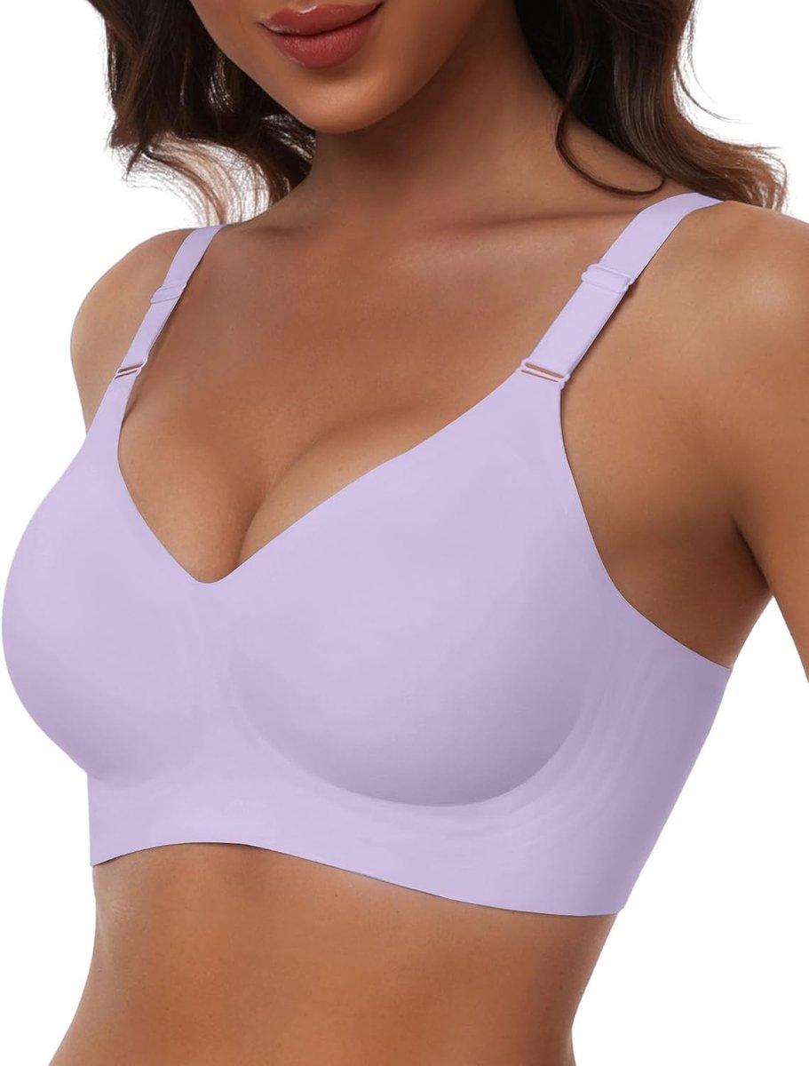 Comfortabele, naadloze beha met volledige bedekking voor dames, beugelloze beha’s met zachte ondersteuning, verkrijgbaar in standaard en grote maten
