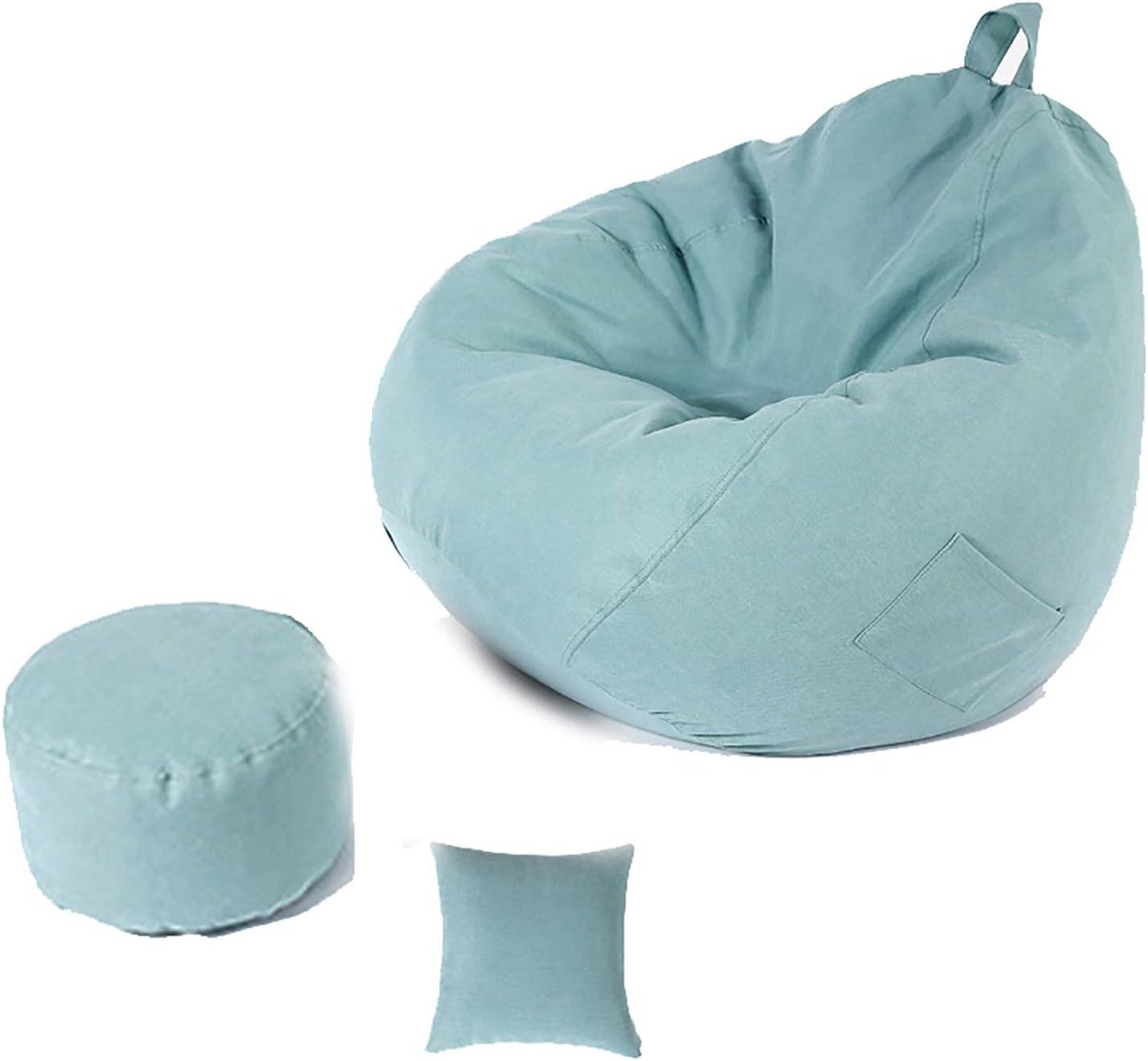 Luie Zitzak Banken Cover Stoelen Geen Filler Kids Seats Lounger Seat Zitzak Poef Bladerdeeg Couch Tatami Woonkamer