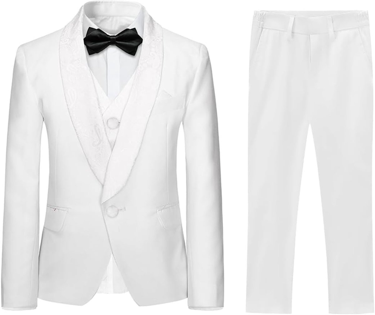 3-delig, klassiek, slim fit, bruiloft, bal, tuxedo jas, broek en vest