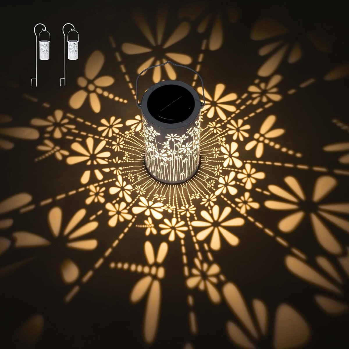 Lantaarns voor buiten met herdershaken, waterdichte hanglampen en padverlichting voor tuin en terras, buitendecoratie, cadeau voor vrouwen, mama en oma