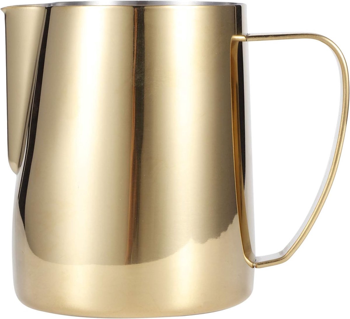 304 Roestvrijstalen Melkopschuimende Kan, Koffie Opschuimende Melkkan Latte Art Cup, Multifunctionele Latte Art Pitcher-accessoire(Gold 600ml)