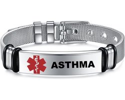 armband voor dames en heren, gepersonaliseerde medische alarmarmband, medische armband van roestvrij staal
