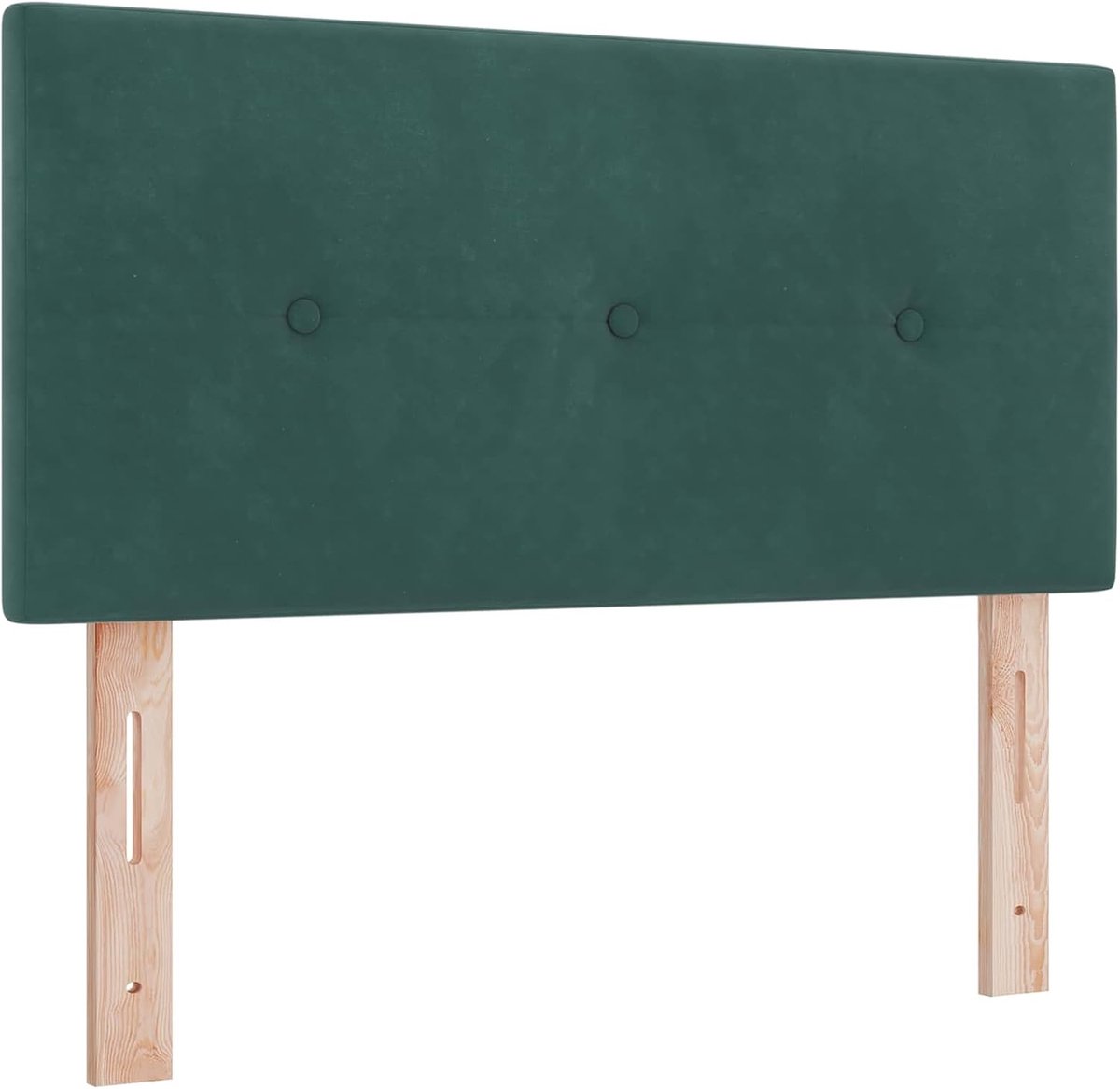 Hoofdeinde met ledstrips, groen, 100 cm, polyester, voor bedden zonder hoofdeinde, ideaal voor slaapkamer en moderne woonkamers, eenvoudige montage, gemakkelijk te reinigen en rugvriendelijk