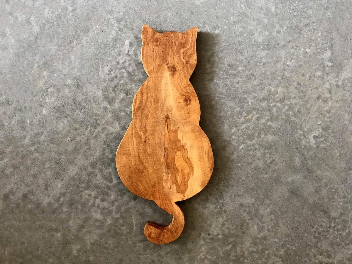 snij- en serveerplank Cat Desig (13" x 5,9")