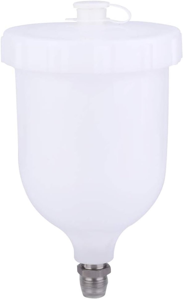 600ml Plastic Spray Gun Cup voor Gravity Feed Verfpot - Ideaal voor D-I-Y Projecten en Professioneel Gebruik