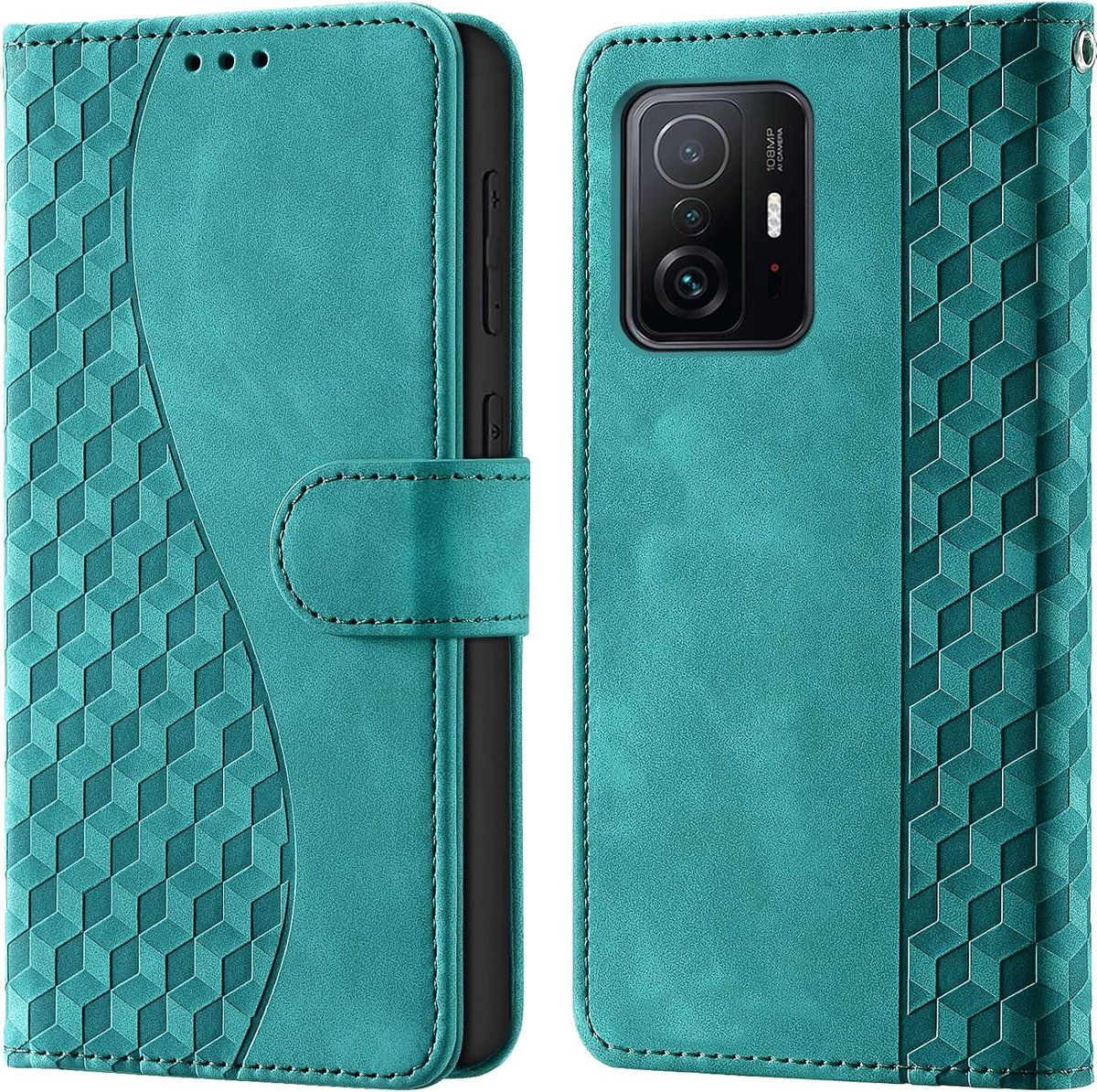 Portemonnee Telefoonhoes voor Xiaomi 11T / 11T Pro Turquoise
