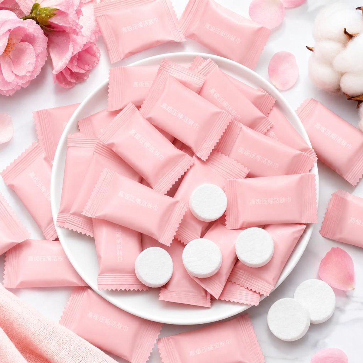 Handdoeken Tabletten handdoek Mini handdoekjes Draagbaar katoenen materiaal ideaal voor op reis thuisgebruik en buitenactiviteiten