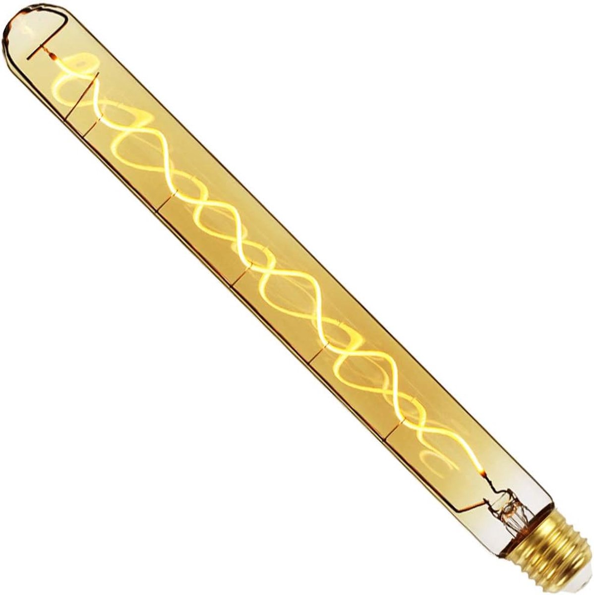 Gloeilampen Lange reageerbuis 4W Dimbare spiraalgloeidraad 220/240V E27 Edison Decoratieve lampen (T32 300mm)