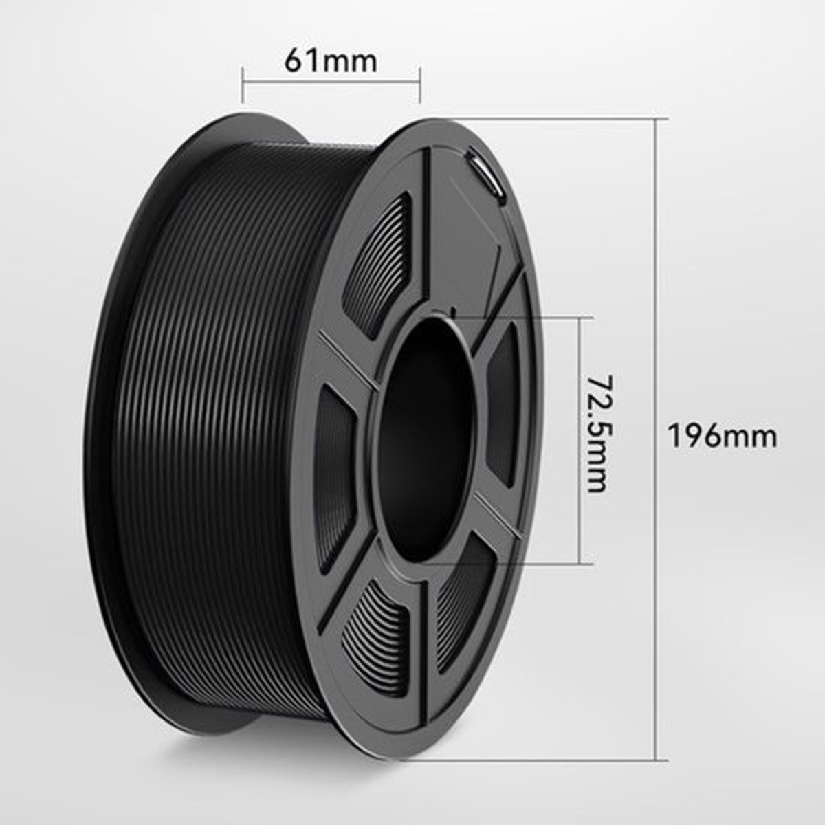 3D Printer Filament PLA Plus 10 White - 1.75 mm Diameter - 1 kg Gewicht - Stevig Materiaal - Voor FDM 3D Printers