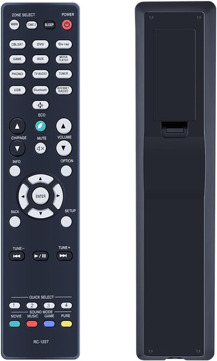 Afstandsbediening RC-1227 voor Denon Receiver AVR-X1500H AVR-S740H AVR-X1600H AVR-S750H AVR-X1600H-DAB