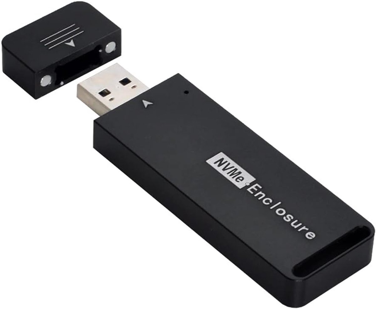 3.1 Gen2 10Gbps to NVME PCI-E M-Key Solid State Drive External Enclosure 2230/2242mm