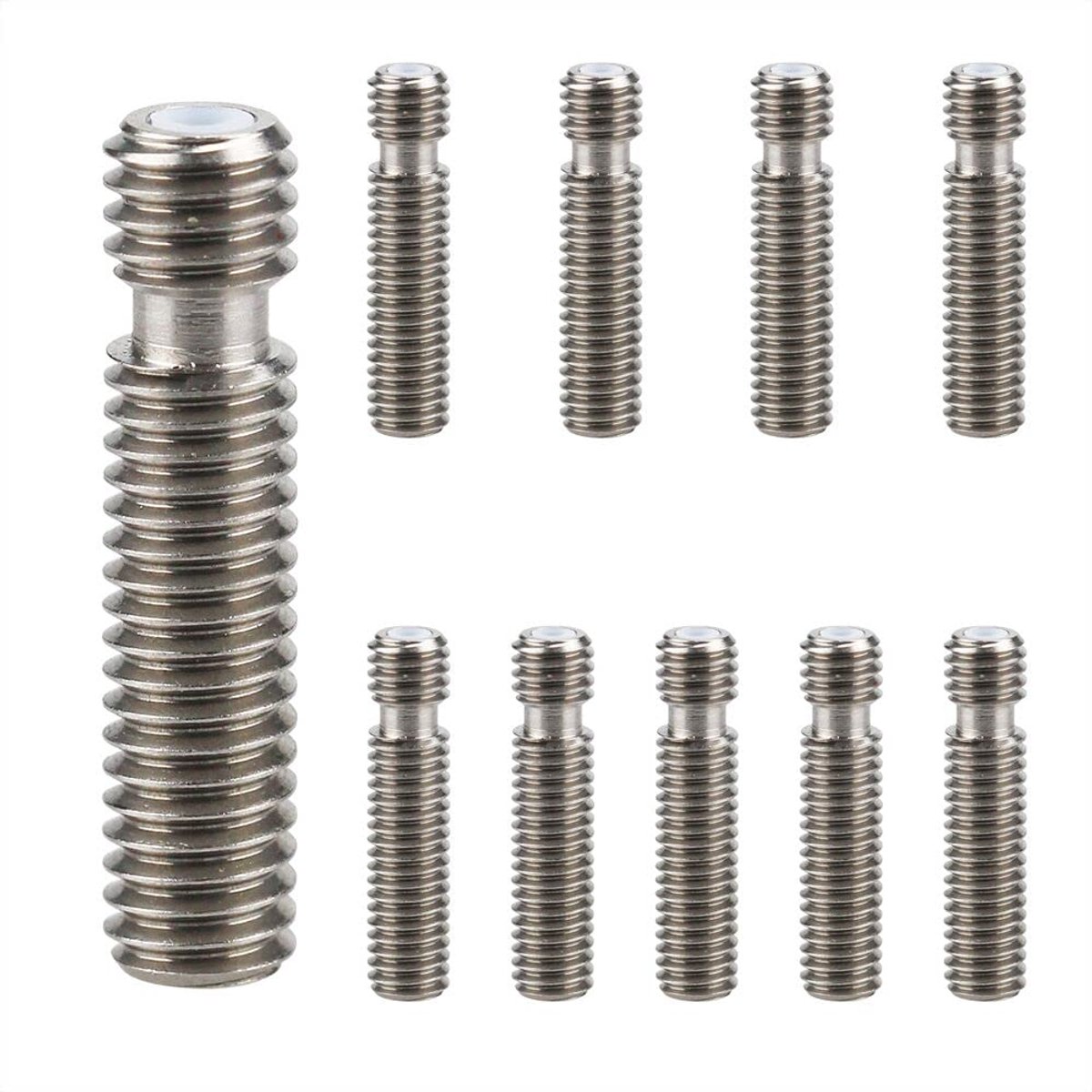 10 STKS Vat Rvs M6x26mm Nozzle Keel voor MK8 Buis Makerbot 3D Printer 1.75mm Extruder Hot End