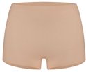 Nude naadloze shorts voor dames met een aansluitende pasvorm.