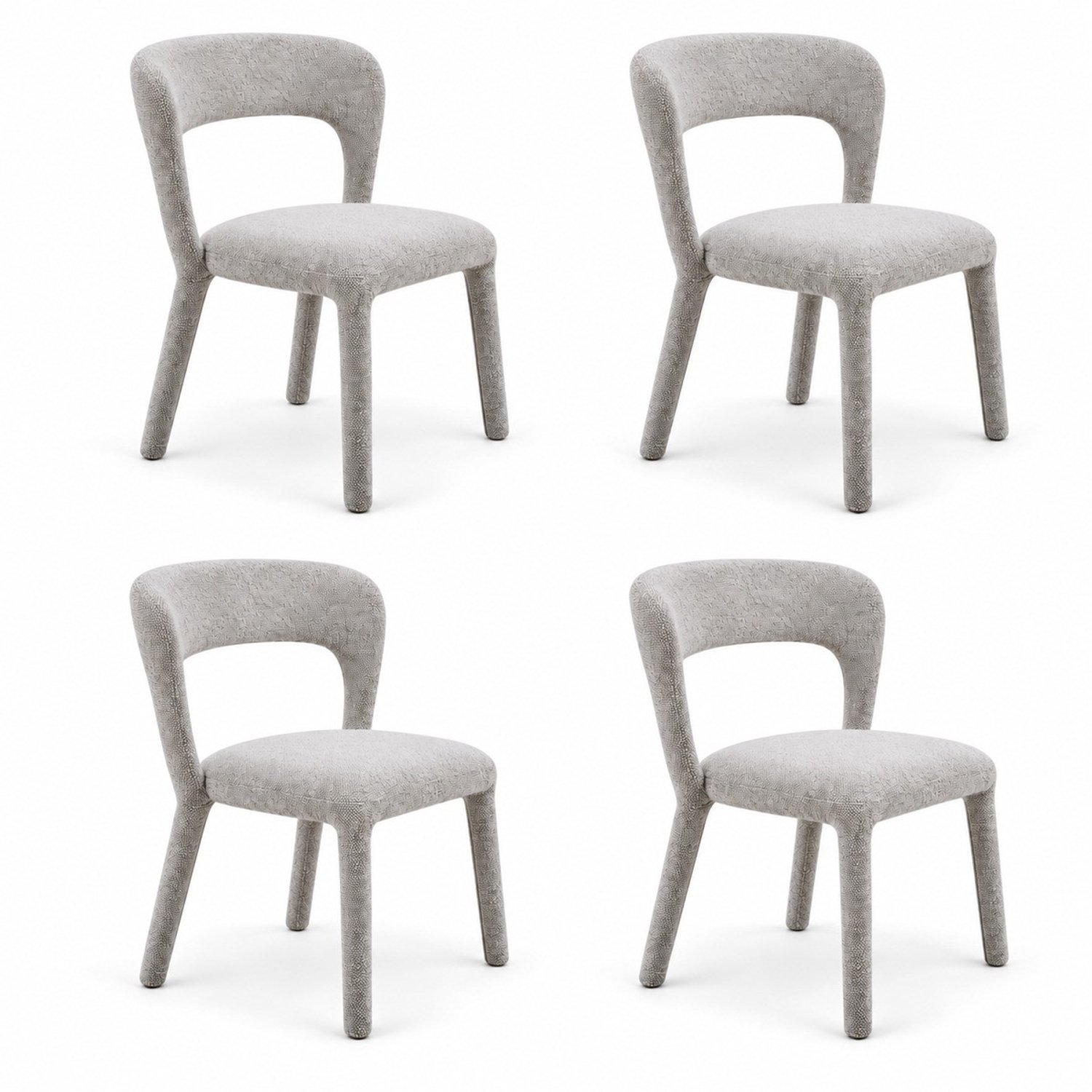 Puur DS4U- Noël eetkamerstoel - Set van 4 - Champagne - Stof