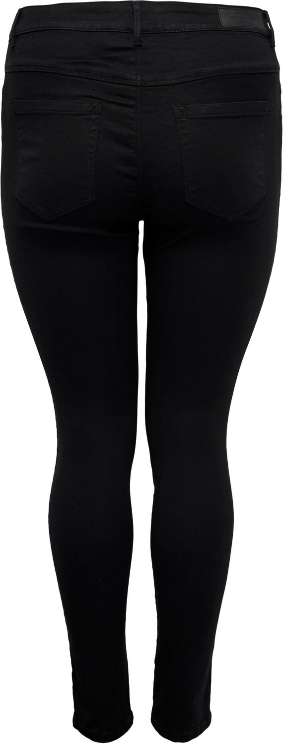 ONLY CARMAKOMA - CARAUGUSTA HW SKINNY JEANS BLACK NOOS - Dames - Jeans