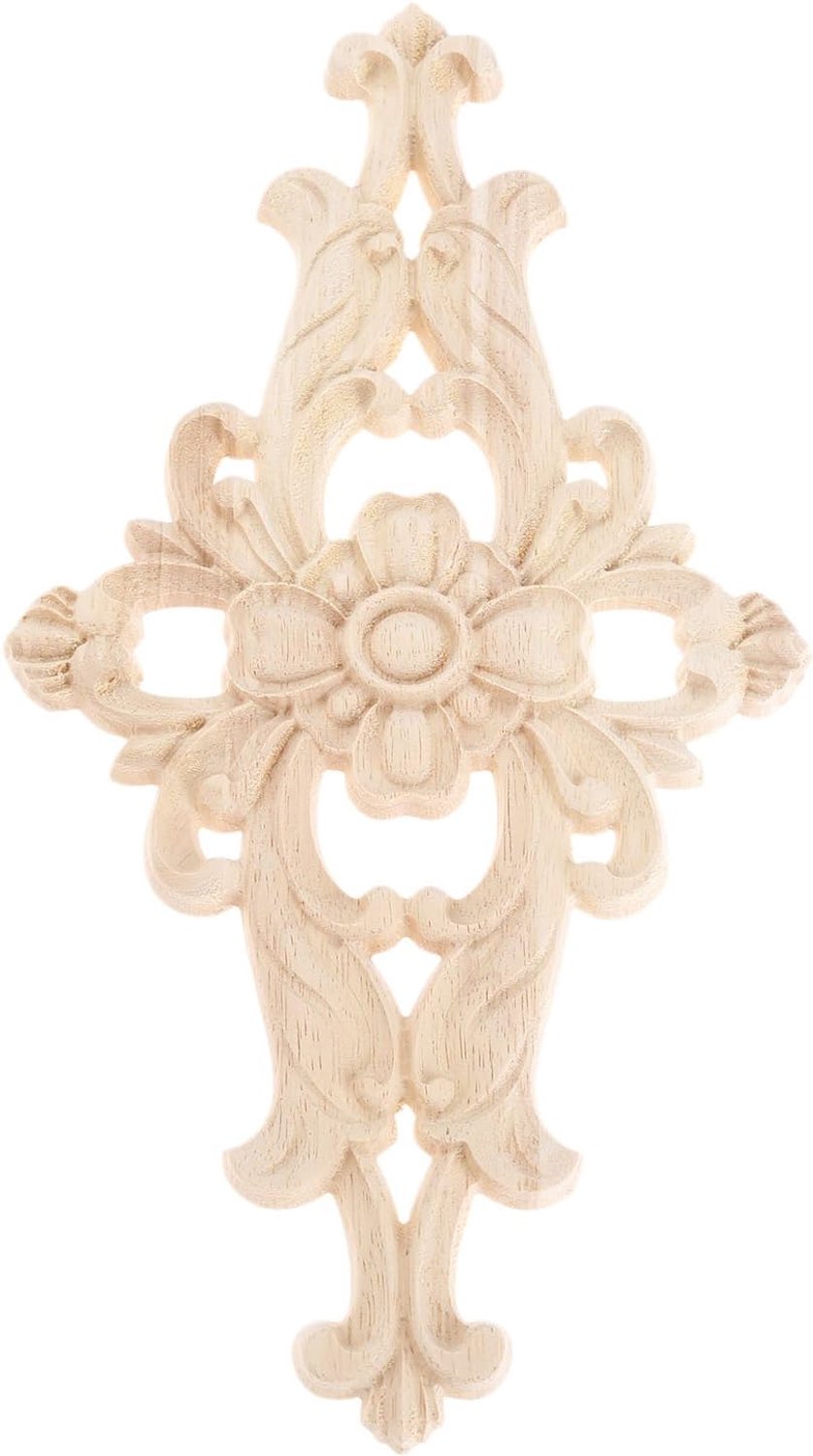 Houten Mouldings Onlay Applique 21x15cm - Ongeveer - Elegante decoratie - Perfect voor meubels - ServiceTopper