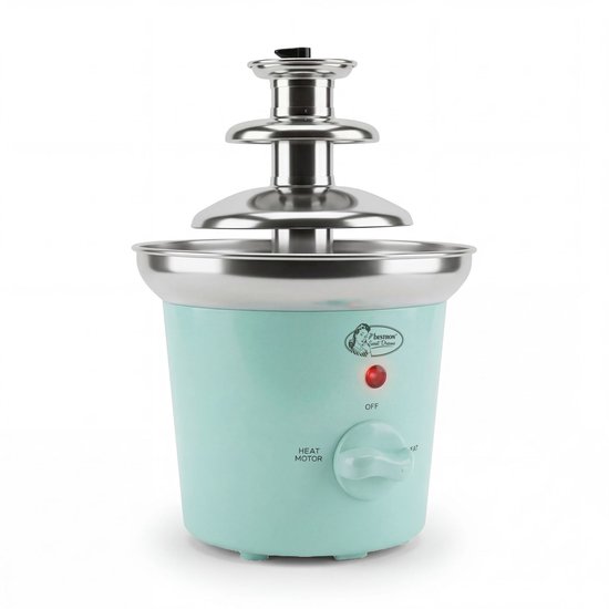 Bestron Chocoladefontein - 3 lagen - 32 W - RVS-toren - Warmhoudfunctie - 2 warmtestanden - Mint - ACF400M — afbeelding 2