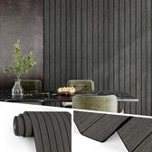 Zelfklevend 3D Wandpaneel - PVC Paneel 300 x 40 cm - Voor Muur & Plafond - Black/Grey