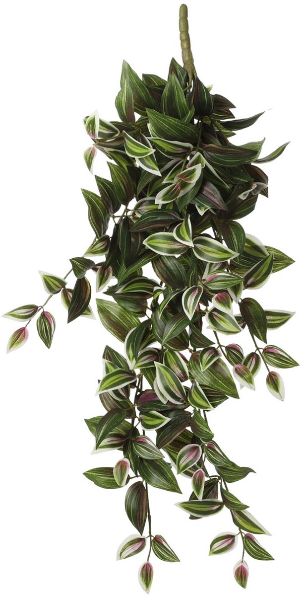 Mica Decorations Tradescantia Kunst Hangplant - L15 x B20 x H54 cm - Groen