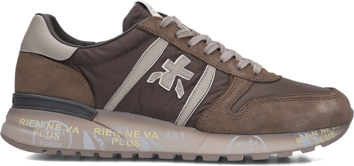 Premiata Lander Sneakers - Textiel - Heren - Bruin - Maat 43