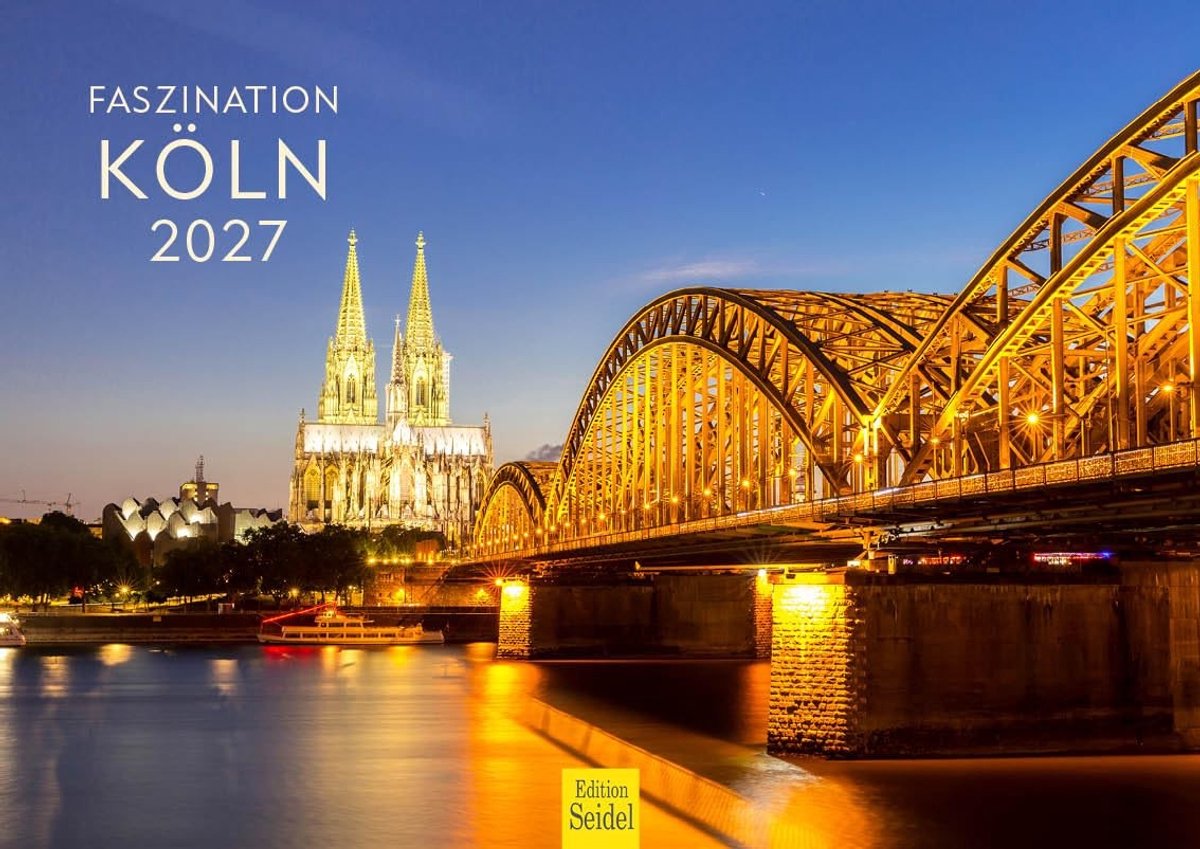 Elzusha - Wandkalender Keulen bij Nacht 2027 - A4 Formaat
