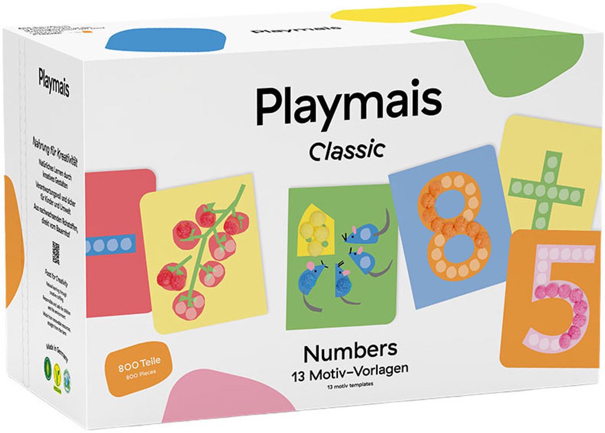 PlayMais classic numbers - 800 stukjes