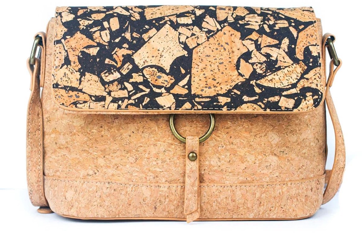 Elzusha - Crossbody Handtas van Kurk - Duurzaam en Vegan - Bruin