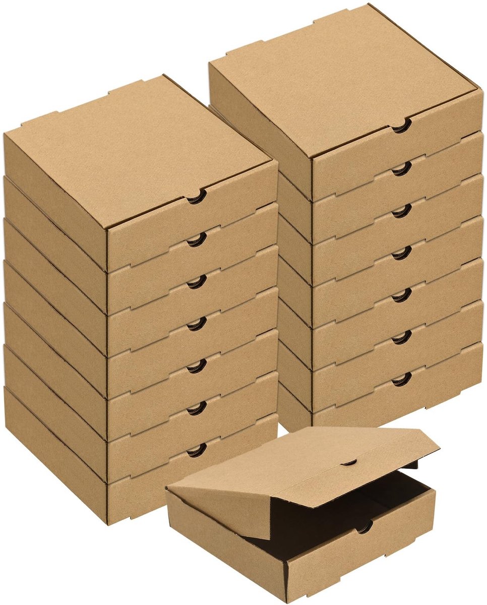 Elzusha - Set van 15 Mini Pizza Dozen van Stevig Papier