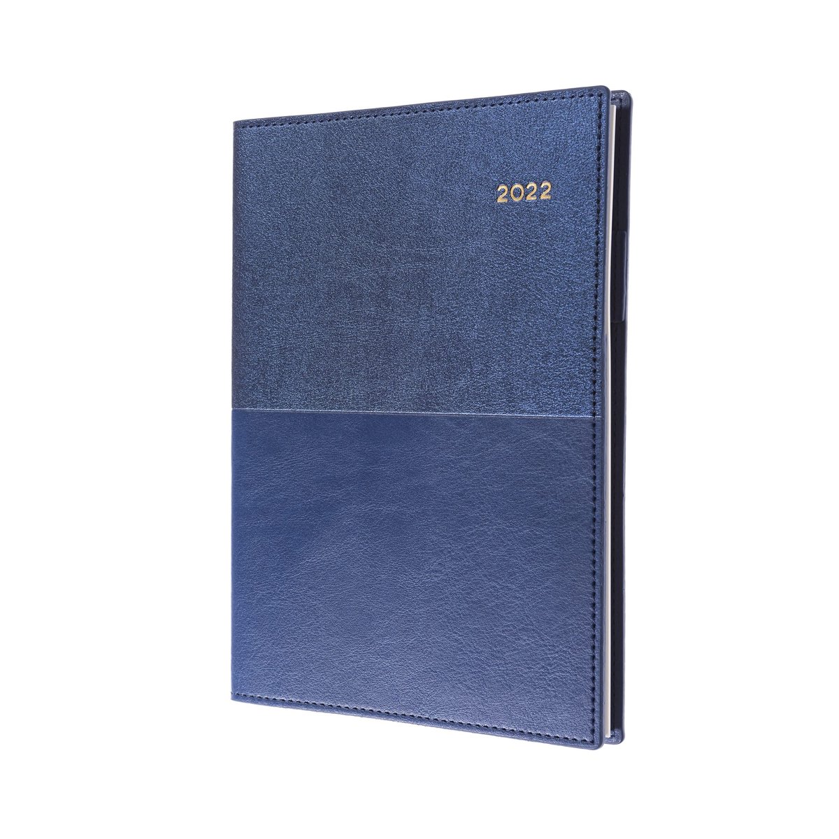 Elzusha - A5 Dagboek 2022 met Blauw Kunstleer