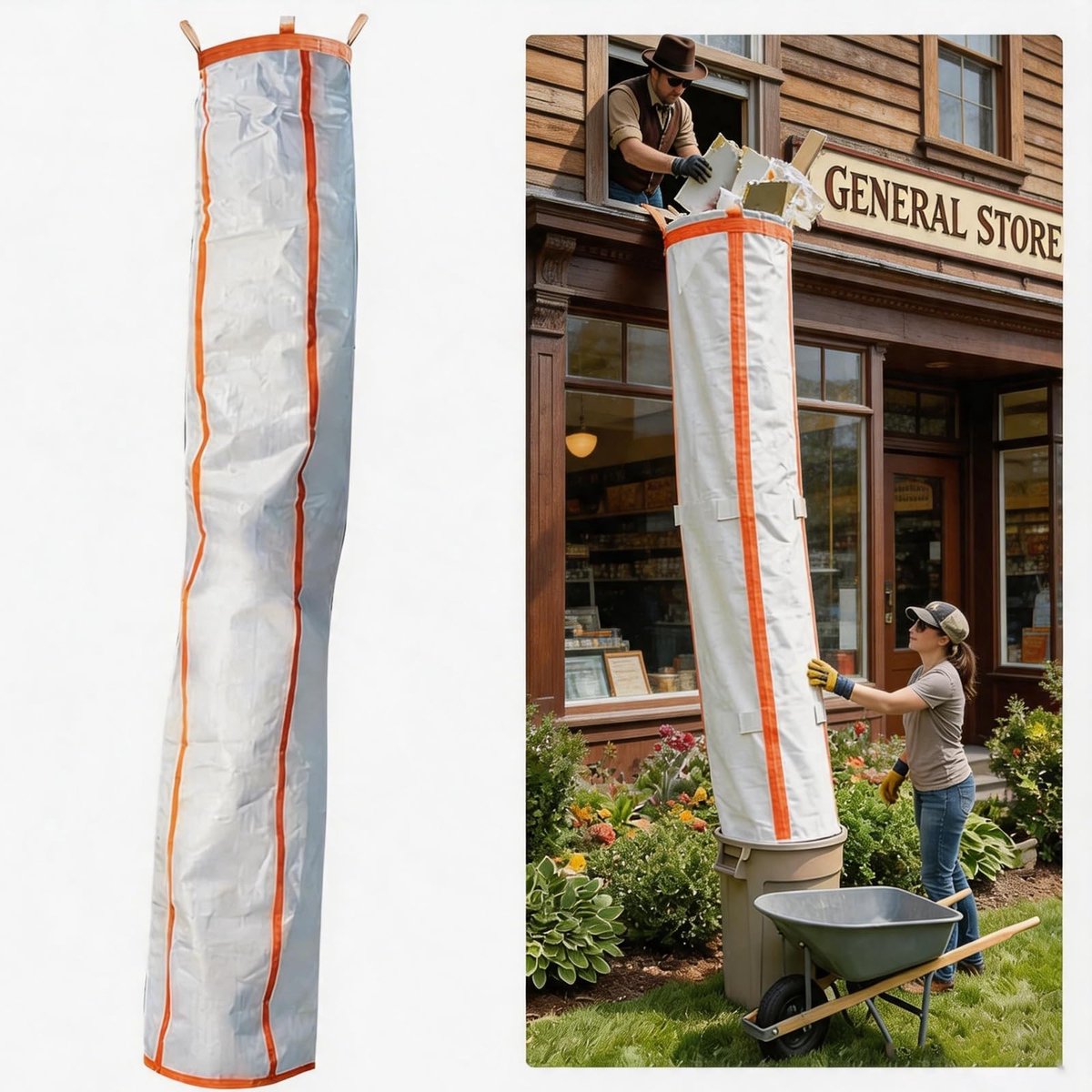 Elzusha - 300 cm Afval Glijbaan voor Bouwafval