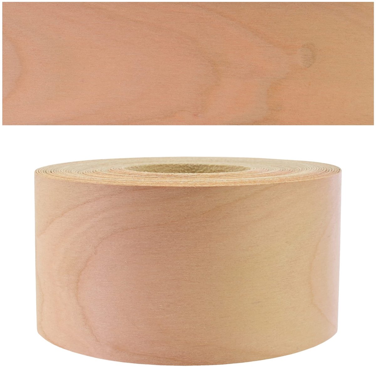 Elzusha - Natuurlijke Fineer Kantband met Lijm 60mm x 10m Kersen