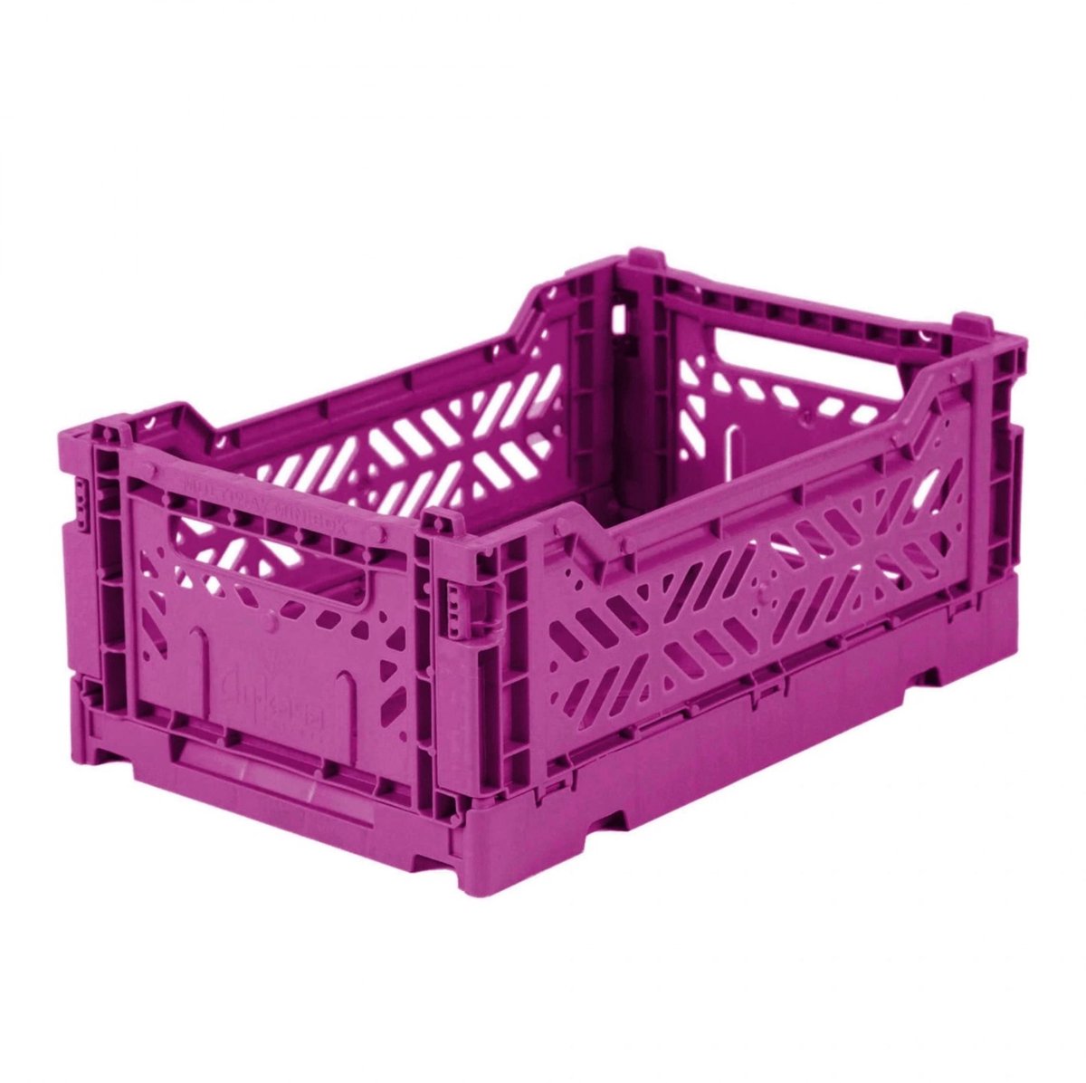 Elzusha - Vouwbare Opbergdoos - Plastic Stapelbaar - Klein - Paars