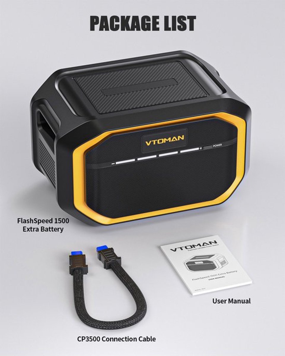 Powerstation Extra Batterij - 1548 Wh Capaciteit - 14.5 Kg Gewicht - Voor Buiten Kamperen - Mobiele Energievoorziening
