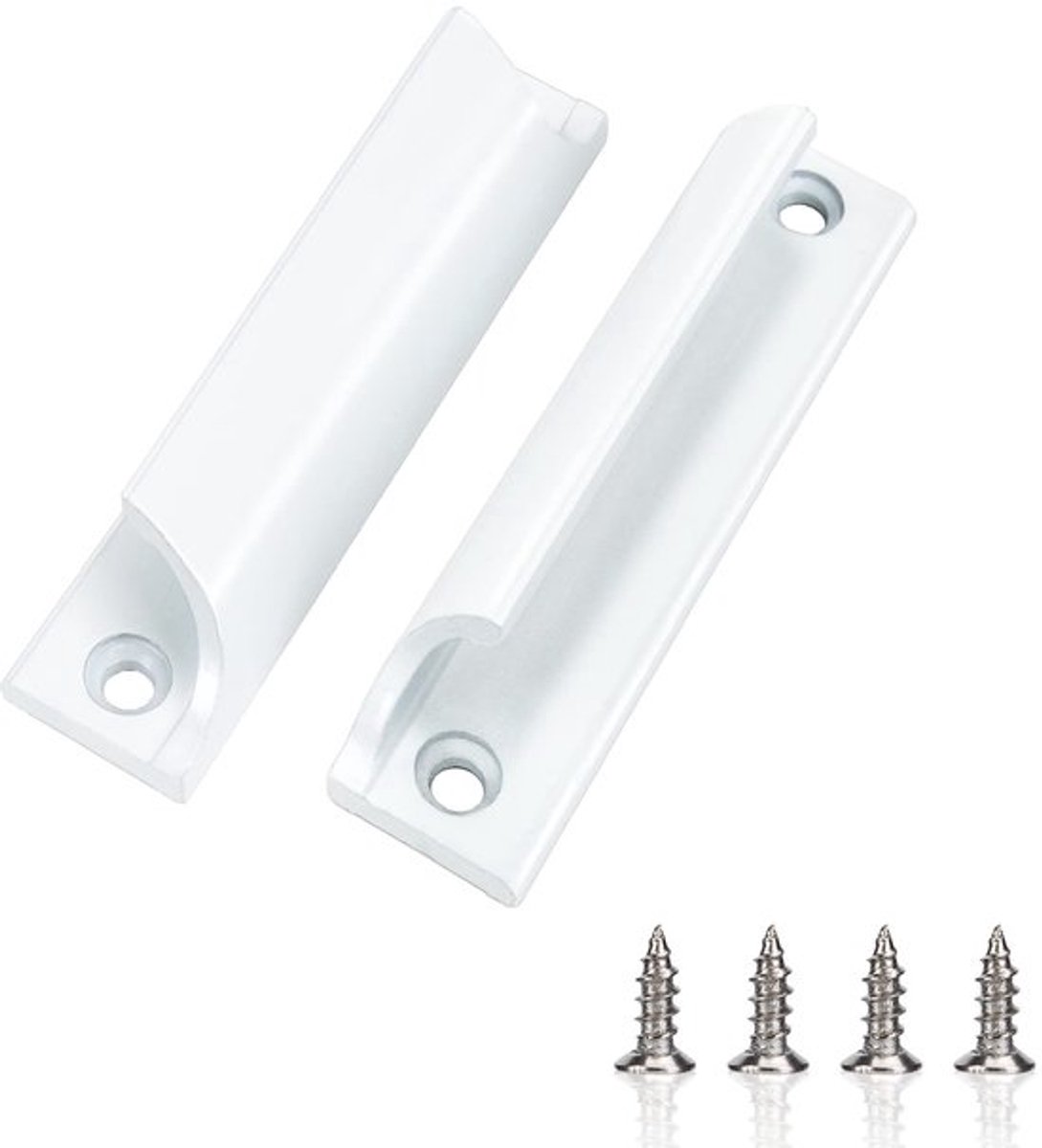 Allecto Premium - Balkondeur Trekgreep Wit - Set van 2 - Voor Deuren, Ramen