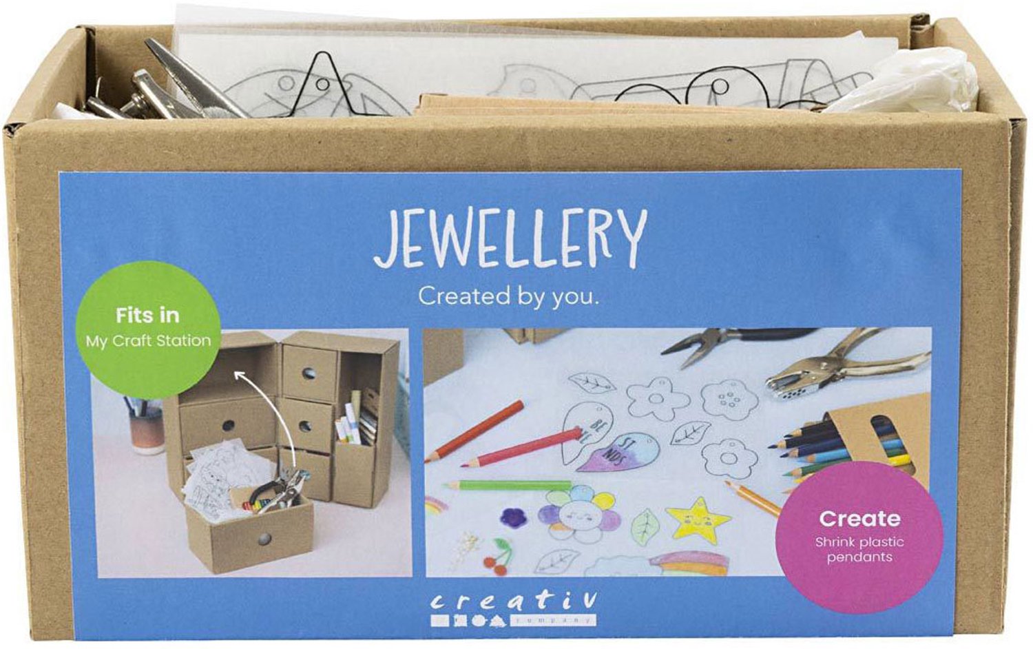 Creativ Company sieraden knutselstation extra lade voor kinderen.