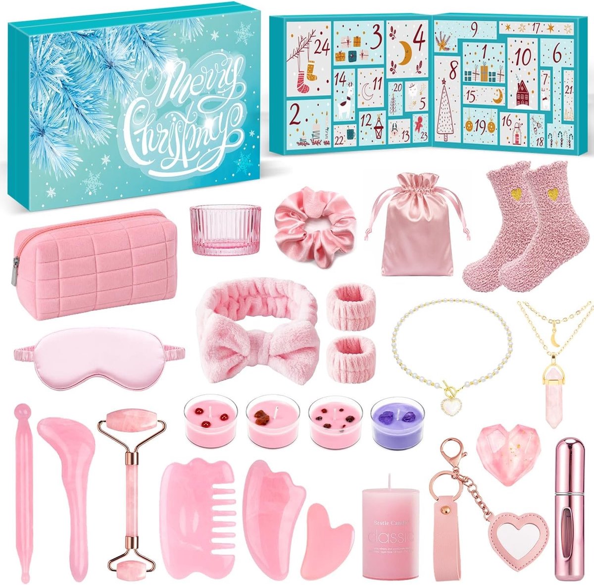 Adventskalender voor Vrouwen, Tieners en Meisjes 2025 met 24 Nuttige Gadgets, Kerstkalender en Verrassingsgeschenk voor Haar