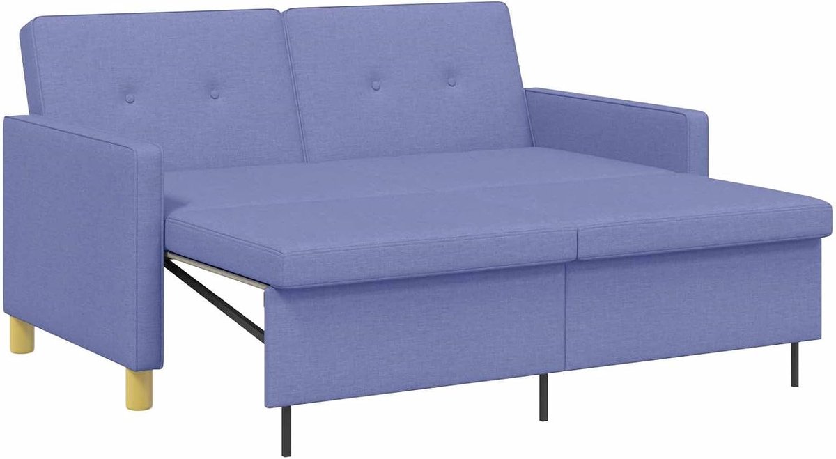 Blauw jeansstof met verstelbare rugleuning