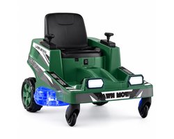 SureDeal® - Speelgoedauto' - Grasmaaier - Kinderen Elektrisch Voertuig - Peuters - Dubbele Bedieningshendels Led - 72x62x54 cm - Groen