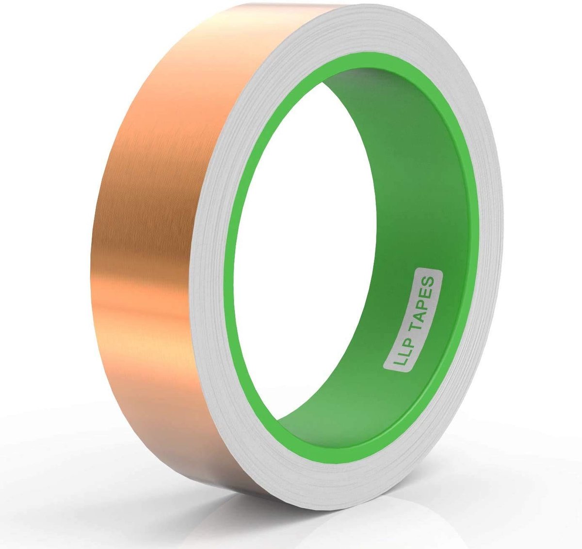 Koperfolie Tape 2.5x1000cm, 3.15mm Dubbele Gids voor EMI Shielding, Stained Glass en Circuit Craft