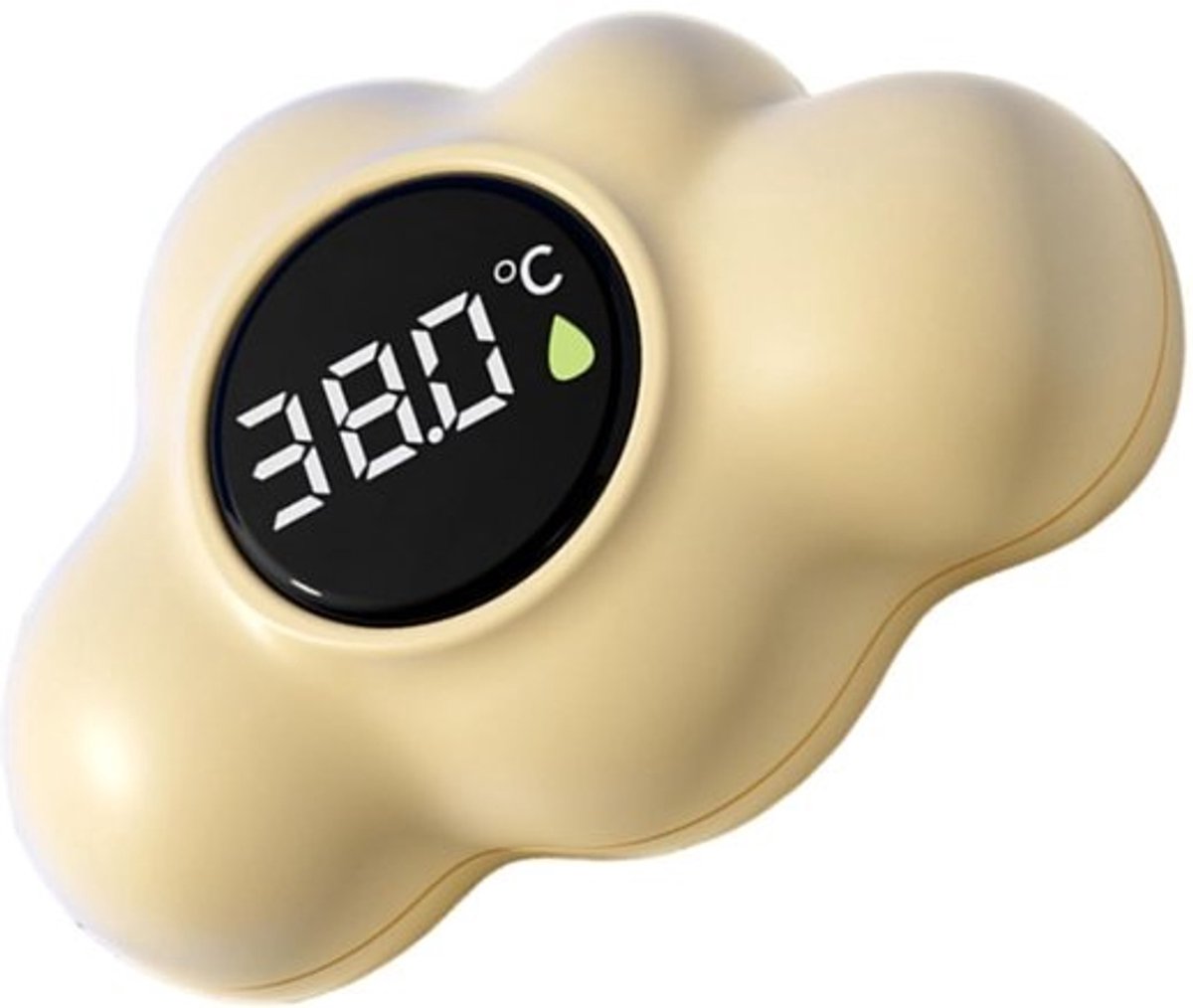 Digitale badthermometer - Waterdichte monitor - Voor veilig baden - Nauwkeurige meting - 16 x 29 cm - Geel