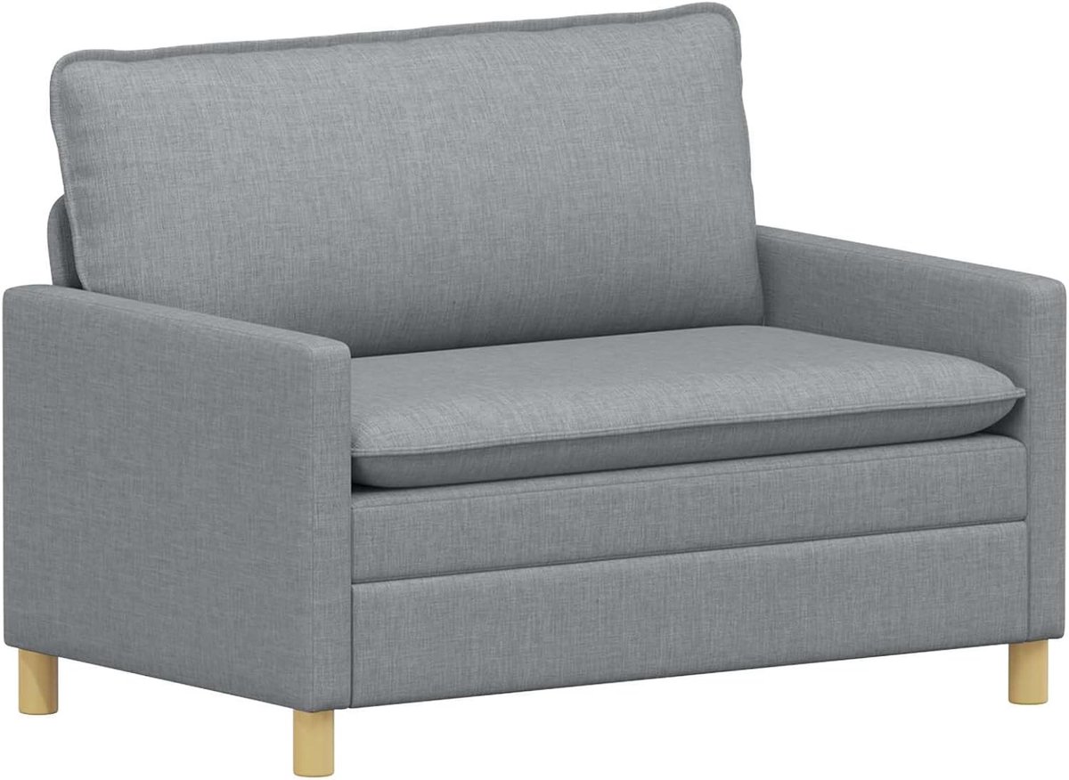 Bank van stof met metalen frame, 126 x 81 x 87,5 cm