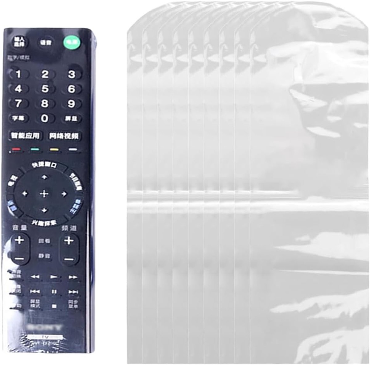 XPEX Transparent PVC Shrink Bags, PVC Remote Control Cuff for TV Remote Control, Screen Protector for Universal Remote - ShopVlot