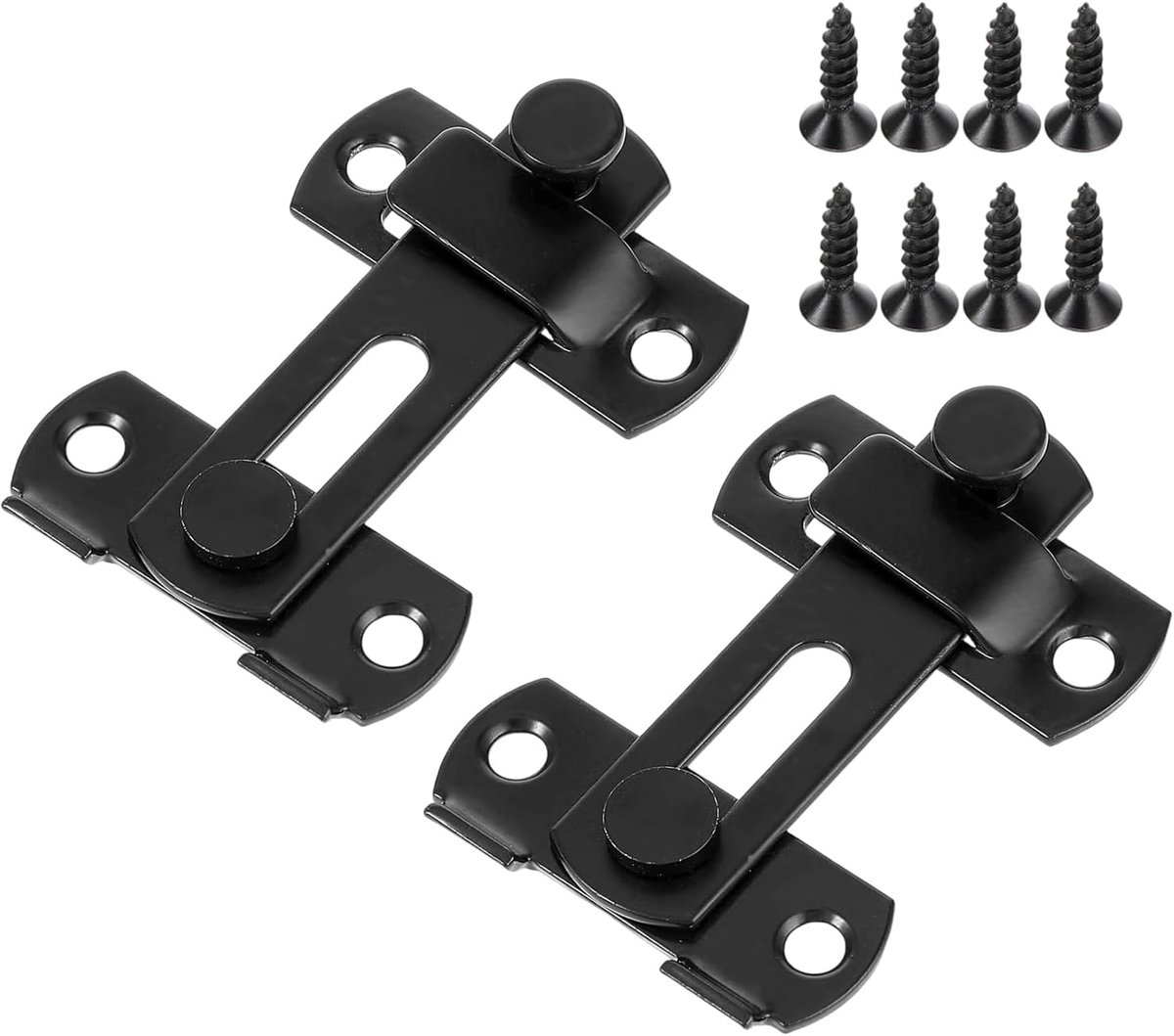 2 Pcs Door Locks, Sliding Door Lock, Stainless Steel Door Latch, Garden Door Lock, Door Lock Within 180 Degrees, Lock - ShopVlot