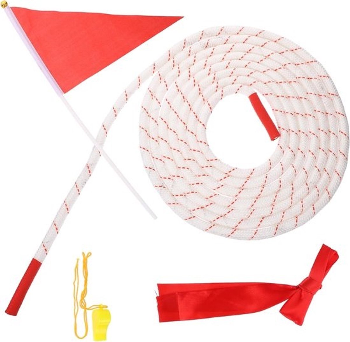 Touwtrektouw - Sporttouw - Teambuildingactiviteit - Stevig jutemateriaal - 500 cm lengte - Natuurlijk