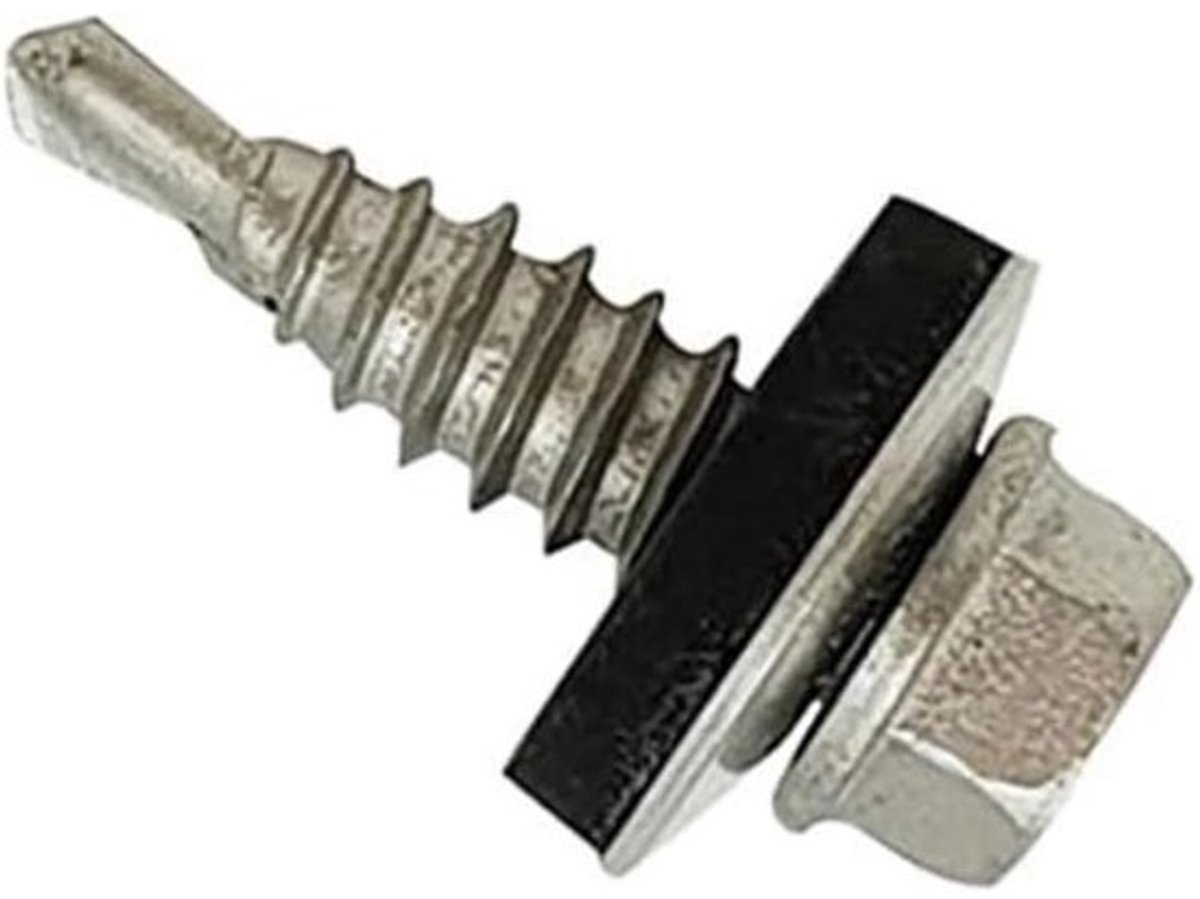 Schroeven voor dakbedekking - Metalen bevestigers - Voor dakreparatie - Zelfborende punt - 6.3 x 22mm
