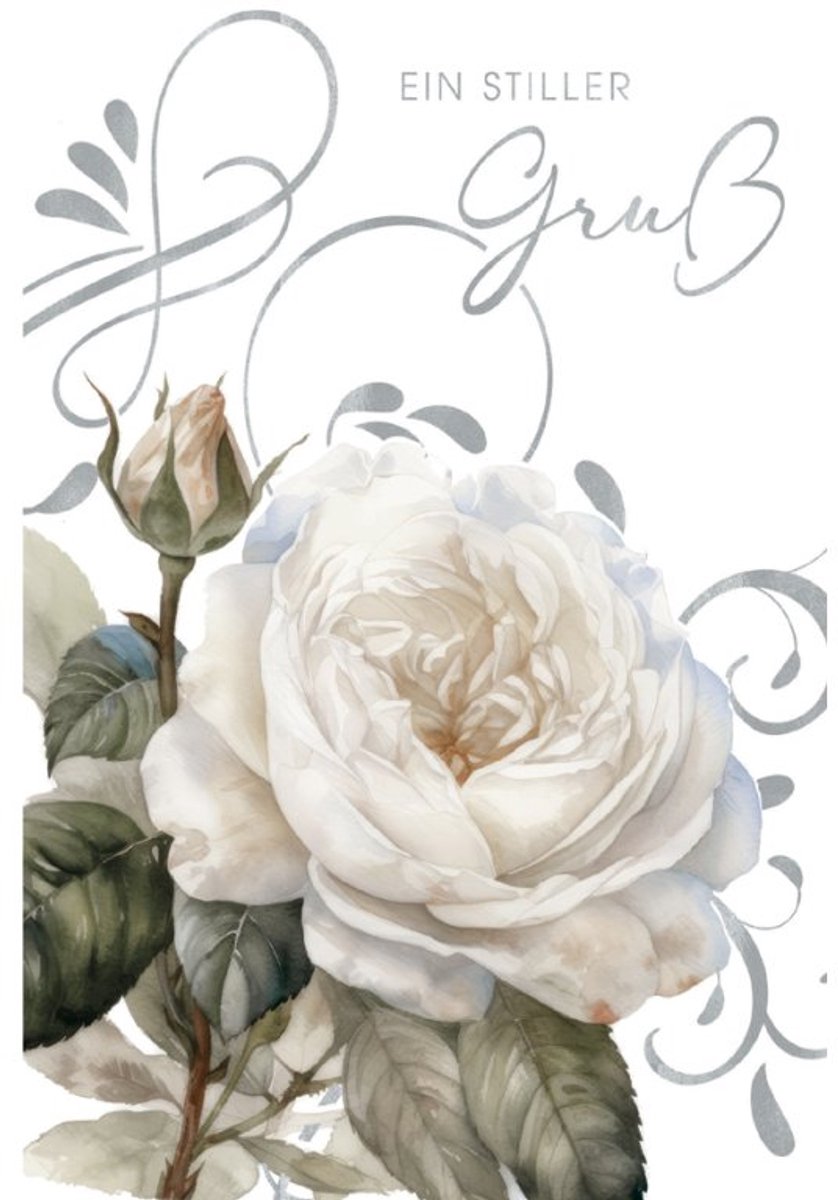 SUSY CARD rouwkaart, 110 × 170 mm, met witte envelop